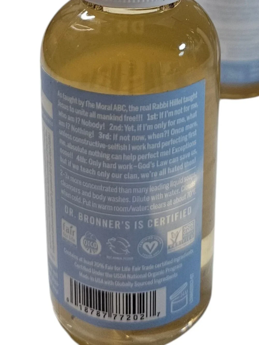 Dr. Bronner's Unscented Bundle: 3 Mini Castile Soaps (2oz) & 2 Naked Lip Balms